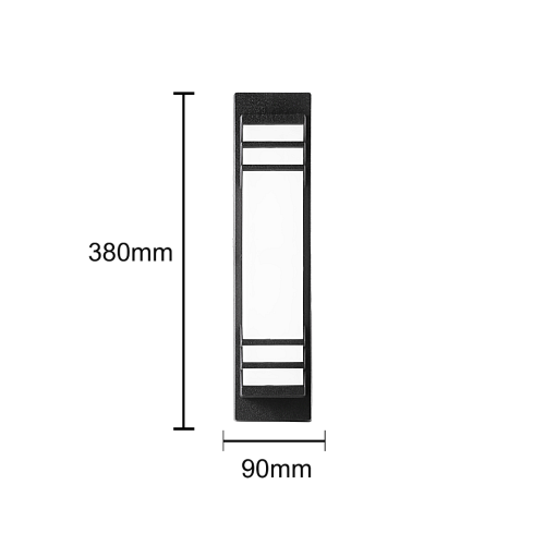 فانوس جداري اسود لون الانارة اصفر 30 واط