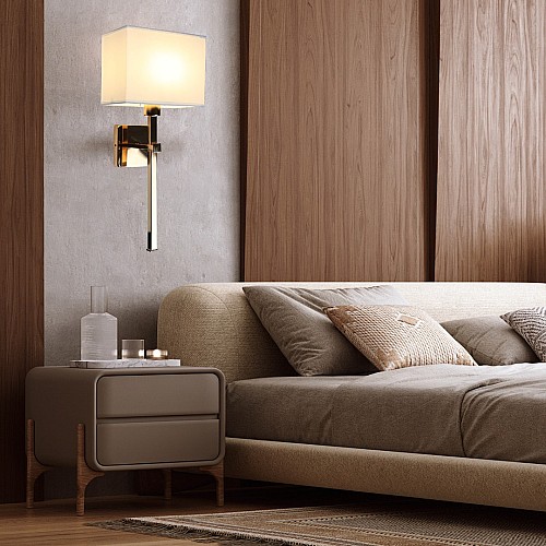 إضاءة أبليك حائط مودرن ذهبي E14*1L