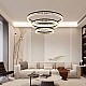 نجف مودرن قطر 40*60*80 سم اسود لون الانارة 3 اضاءات 125 واط