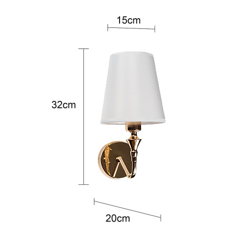 إضاءة أبليك حائط مودرن ذهبي E14*1L