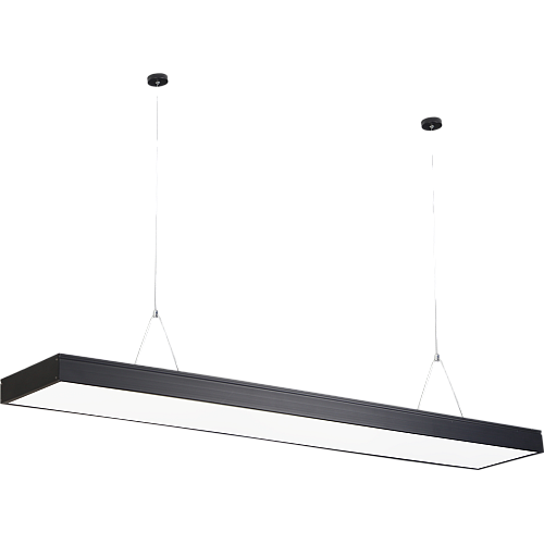 كشاف بنل مكتبي معلق أو لطش غطاء اسود لون الانارة اصفر 60 واط طول 120 سم