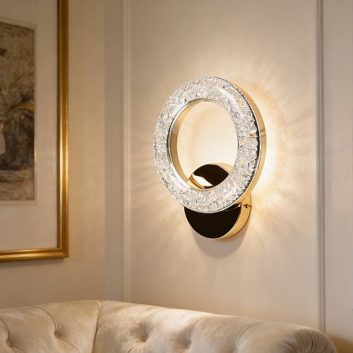 إضاءة أبليك حائط مودرن ذهبي لون الانارة 3 اضاءات واط 5