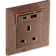 فيش ثلاثي مع منفذ يو اس بي USB لون كوفي راقي توفل فيش ثلاثي مع منفذ يو اس بي USB لون كوفي راقي توفل