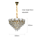 نجف كريستال ذهبي E14*9L قطر 600 ملم نجف كريستال ذهبي E14*9L قطر 600 ملم