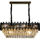 نجف مودرن غطاء اسود مع ذهبي 800*300 E14*10L نجف مودرن غطاء اسود مع ذهبي 800*300 E14*10L