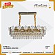 نجف كريستال ذهبي E14*10L قطر 800*300 ملم نجف كريستال ذهبي E14*10L قطر 800*300 ملم