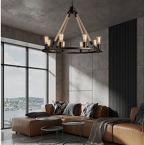 علاقي حبال مودرن دائري على 8