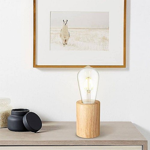 مصباح طاولة الخشب ليلة ضوء ديكور طاولة ضوء لغرفة النوم غرفة المعيشة E27