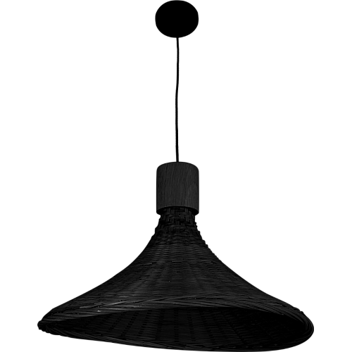 علاقي قش اسود E27*1L قطر 40 سم