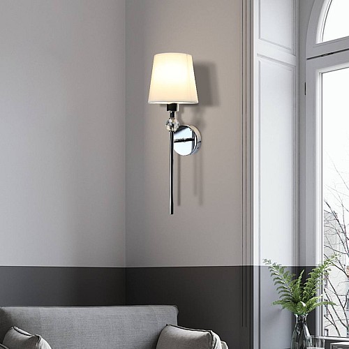 إضاءة أبليك حائط مودرن فضي E14*1L