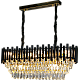 نجف مودرن غطاء اسود مع ذهبي 800*300 E14*10L نجف مودرن غطاء اسود مع ذهبي 800*300 E14*10L