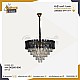 نجف مودرن غطاء اسود مع ذهبي E14*9L مقاس 60 سم