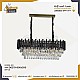 نجف مودرن غطاء اسود مع ذهبي 800*300 E14*10L نجف مودرن غطاء اسود مع ذهبي 800*300 E14*10L