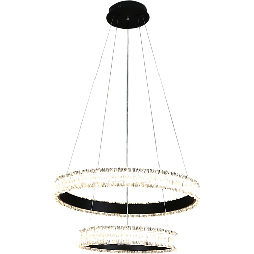 نجف مودرن اسود لون الانارة 3 اضاءات LED 125 واط