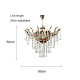 نجف مودرن ذهبي E14*24L
