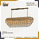 نجف مودرن ذهبي E14*14 قطر 80*35 سم