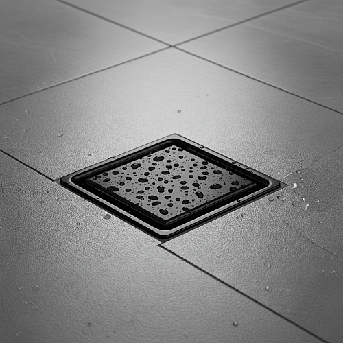 صفاية بلاط مقاس 20*20 ستانلس ستيل 304 اسود