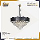 نجف مودرن غطاء اسود مع ذهبي E14*15L مقاس 80 سم نجف مودرن غطاء اسود مع ذهبي E14*15L مقاس 80 سم