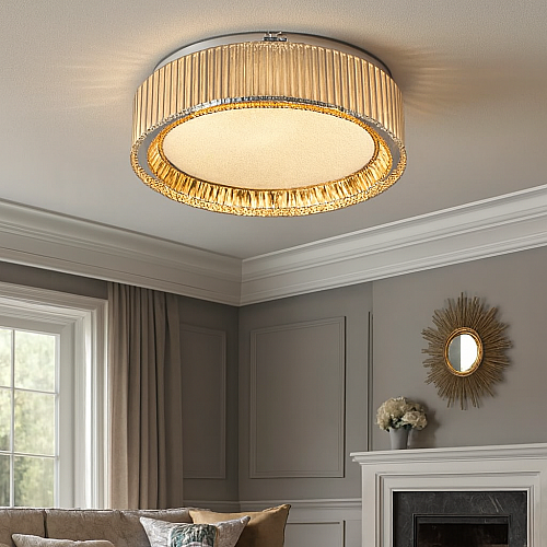 نجف مودرن فضي لون الانارة 3 اضاءات 65 واط قطر 500 ملم