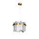 نجف مودرن لون شكل ذهبي متعددة الألوان ( كريمي + اصفر + ابيض ) تصميم يج مع بين الأناقه والحداثه قطر 40 سم
