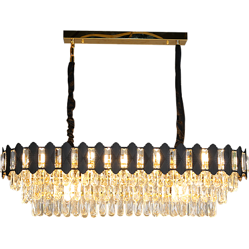 نجف مودرن قطر 1000*350 ملم اسود مع ذهبي E14*14L