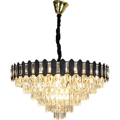 نجف مودرن اسود مع ذهبي E14*15L قطر 800 ملم نجف مودرن اسود مع ذهبي E14*15L قطر 800 ملم
