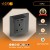 فيش ثلاثي مع منفذ يو اس بي USB مع تايب سي TYPE-C لون جرافيت توفل