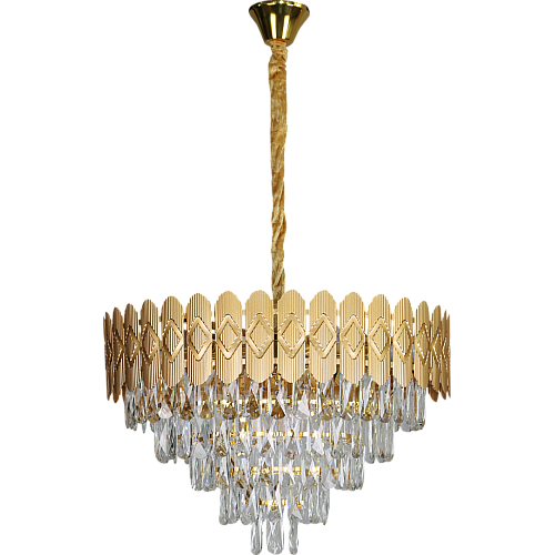 نجف مودرن ذهبي E14*9L قطر 600 ملم