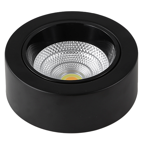 كشاف لطش COB مانع للتوهج المطور اسود 18 واط 4CCT لون الانارة قابلة للتغيير (6,5K,4K,3K,3CO) 