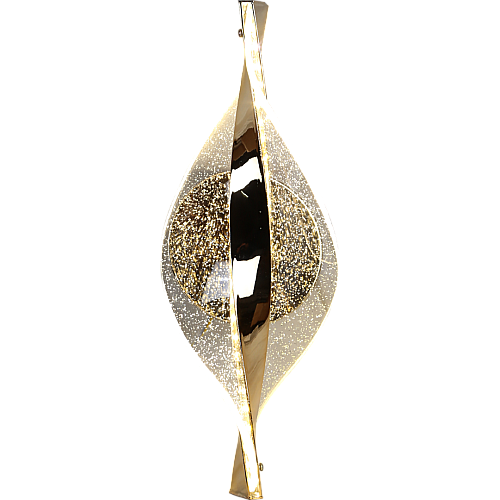 إضاءة جدارية اكريليك مودرن ذهبي لون الانارة 3 اضاءات 7 واط