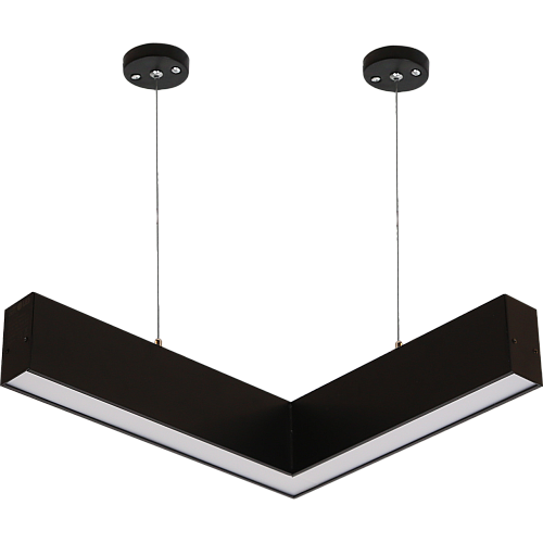 كشاف زاوية L بنل اسود +  المطور 3CCT لون الانارة قابلة للتغيير ( 3K,4K,6.5K ) 30 توفل 30 سم