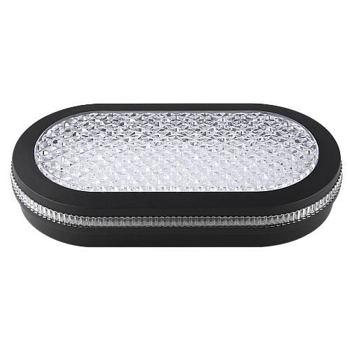 كشاف بيضاوي شفاف خارجي المطور برو اسود لون الانارة اصفر 30 واط