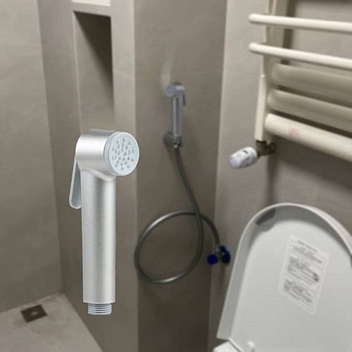 شطاف مع هوز ربل 120 سم موديل G دائري سلفر