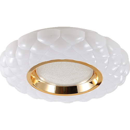 لطش ذهبي لون الانارة 3 اضاءات مقاس 40 سم مدور 42 واط