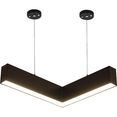 كشاف زاوية L بنل اسود +  المطور 3CCT لون الانارة قابلة للتغيير ( 3K,4K,6.5K ) 30 توفل 30 سم