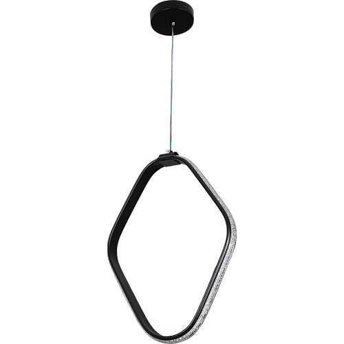 علاقي مودرن مربع اسود لون الانارة 3 اضاءات 30 سم 25 واط