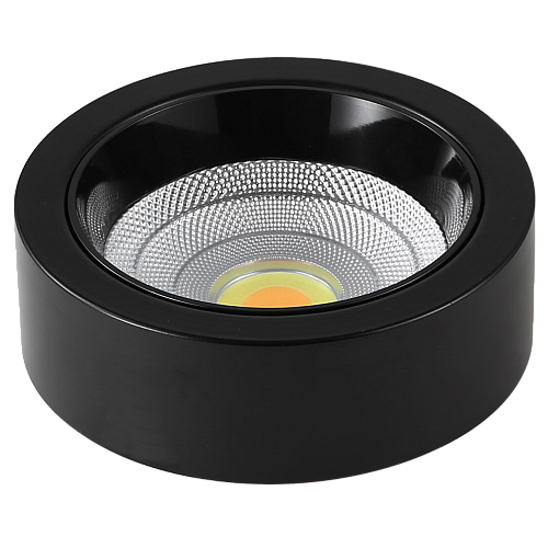 كشاف لطش COB مانع للتوهج المطور اسود 24 واط 4CCT لون الانارة قابلة للتغيير (6,5K,4K,3K,3CO) 