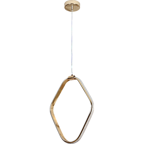 علاقي مودرن مربع ذهبي لون الانارة 3 اضاءات 30 سم 25 واط