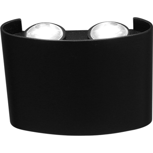 جداري بوابة خارجي اسود لون الانارة اصفر 4عين LED