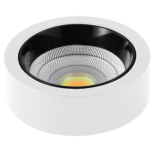 كشاف لطش COB مانع للتوهج المطور اسود + ابيض 24 واط 4CCT لون الانارة قابلة للتغيير (6,5K,4K,3K,3CO) 