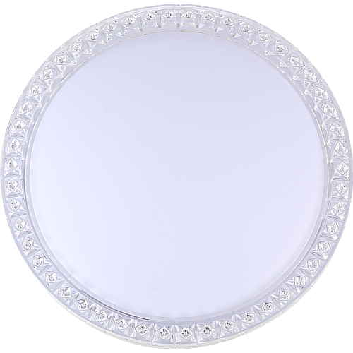 لطش دائري فضي لون الانارة 3 اضاءات 42 واط 