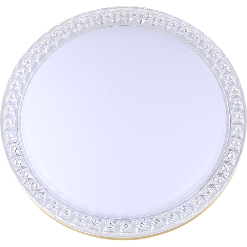 لطش دائري ذهبي لون الانارة 3 اضاءات 42 واط 