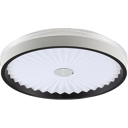 لطش اسود لون الانارة 3 اضاءات مقاس 40 سم مدور 42 واط