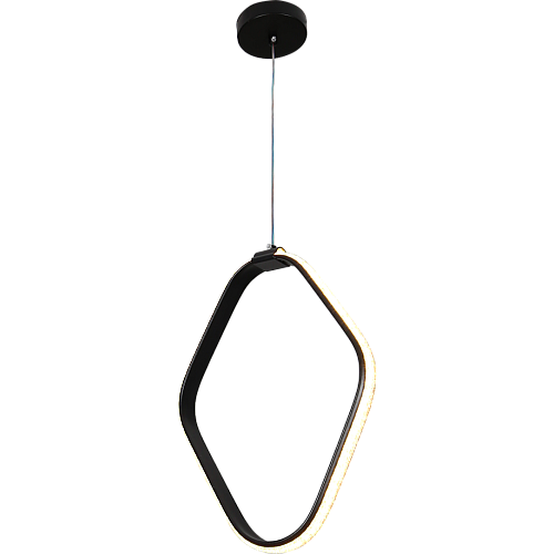 علاقي مودرن مربع اسود لون الانارة 3 اضاءات 30 سم 25 واط