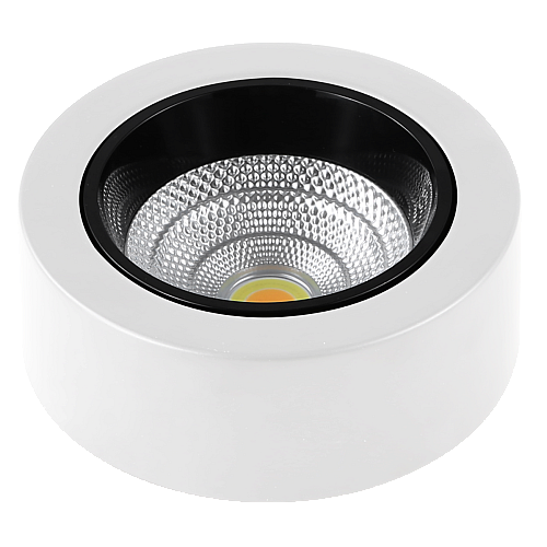 كشاف لطش COB مانع للتوهج المطور اسود + ابيض 18 واط 4CCT لون الانارة قابلة للتغيير (6,5K,4K,3K,3CO) 