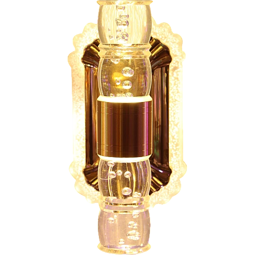  صورة منتج ابليك حائط جداري مودرن ذهبي لون الانارة 3 اضاءات موديل WA/C5934/FGD+3CO