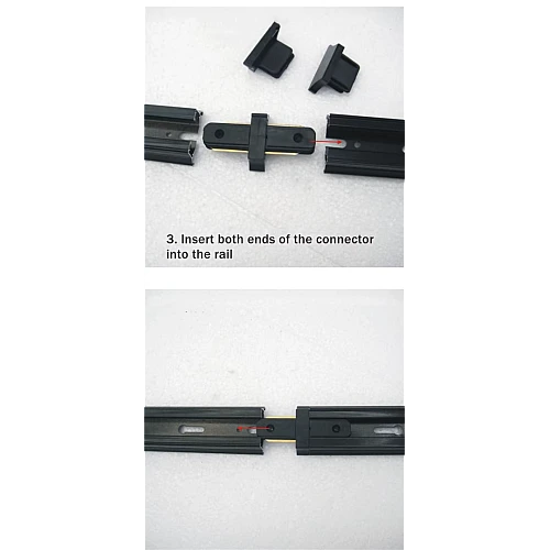 توصيلة مجرى ترك لايت عامودي توفل اسود شكل I