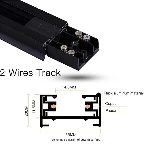مجرى كشاف ترك لايت بدون محول طول 1 متر غطاء اسود توفل مجرى كشاف ترك لايت بدون محول طول 1 متر غطاء اسود توفل