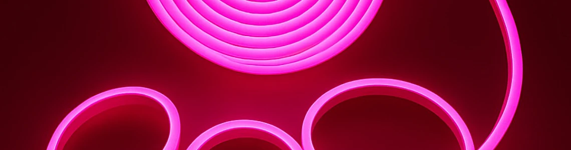 شريط ليد وردي