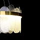 ثريا مودرن لون الشكل ذهبي متعددة الألوان ( كريمي + اصفر + ابيض ) تصميم مميز قطر 60 سم